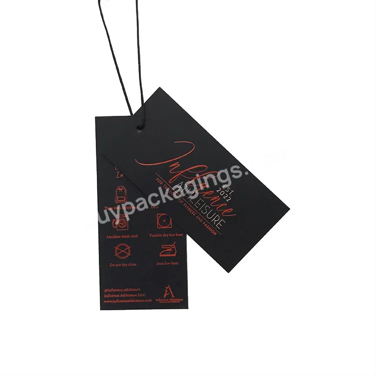 High End Custom Black Paper Hangtags With Colorful Wire - Buy Hangtags With Colorful Wire,Black Paper Hangtags,High End Custom Black Paper Hangtags With Colorful Wire.
