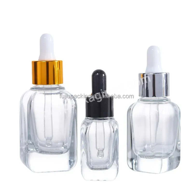 High-quality 10ml 20ml 30ml 50ml 100ml Portable Empty Refillable Square Clear Glass Droppers Essential Oil Bottles - Buy Square Glass Bottles 100ml,Wholesale Essential Oil Bottle Luxury,High-quality Essential Oil Sample Bottle.