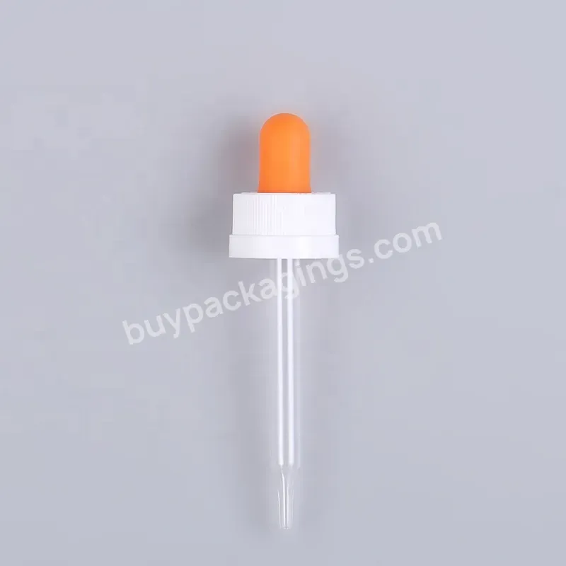 High Quality 18 400 Plastic Cap Hair Oil Dropper Cosmetic Packaging Bottle Cap Glass Dropper