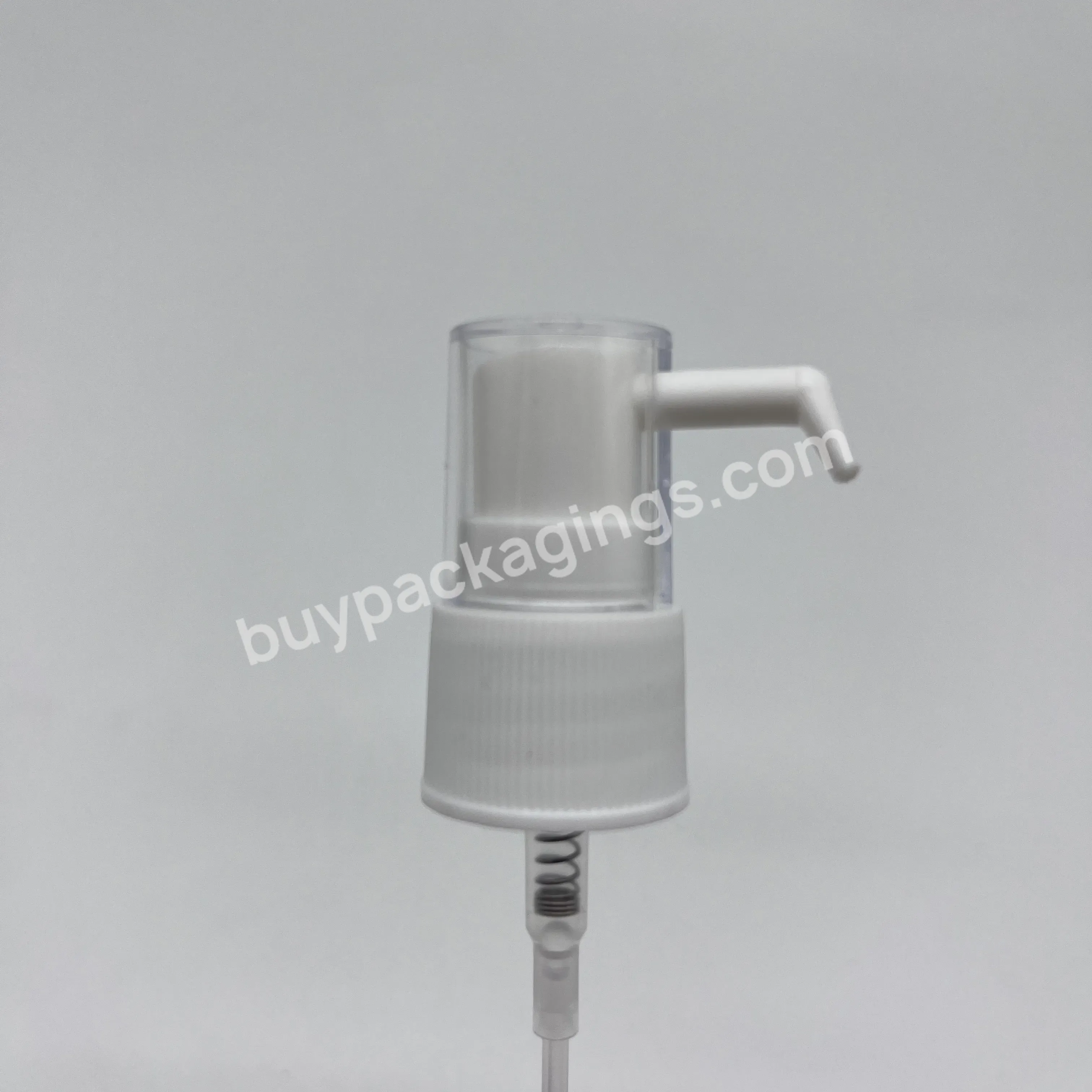 High Quality 18/410 20/410 24/410 Long Nozzle White Oral Throat Mist Sprayer With Small Cover - Buy 18/410 White Throat Sprayer With Long Nozzle,Nano Long Nozzle Oral Sprayer,Essential Oil White Medical Mist Sprayer.
