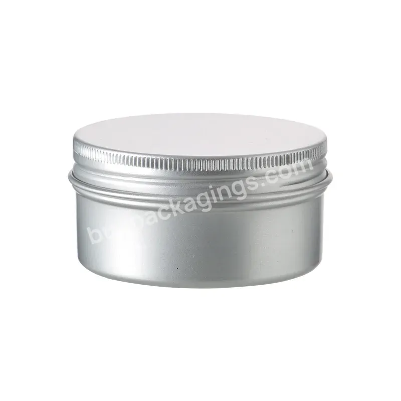 High Quality 25g 30g 50g 80g Screw Lid Metal Aluminum Containers Empty Aluminum Jar With Lids