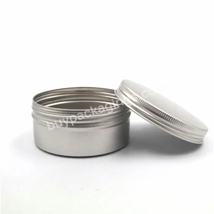 High Quality 25g 30g 50g 80g Screw Lid Metal Aluminum Containers Empty Aluminum Jar With Lids