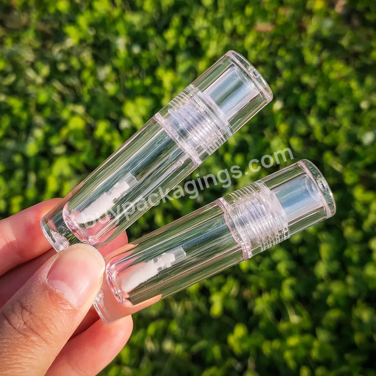 High Quality 2.5ml Petg All Clear Empty Lip Gloss Tubes Container With Wands Box For Cosmetic Packaging - Buy Custom Lip Gloss Packaging Clear Empty Plastic Petg Lip Gloss Tubes Transparent Lipgloss Tubes Wholesale,Private Label Eyelash Packaging Hig