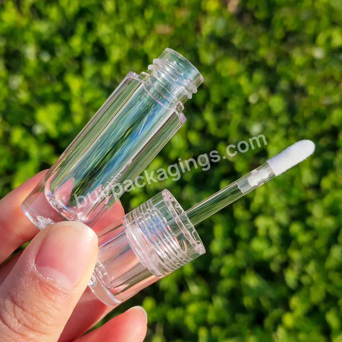 High Quality 2.5ml Petg All Clear Empty Lip Gloss Tubes Container With Wands Box For Cosmetic Packaging - Buy Custom Lip Gloss Packaging Clear Empty Plastic Petg Lip Gloss Tubes Transparent Lipgloss Tubes Wholesale,Private Label Eyelash Packaging Hig