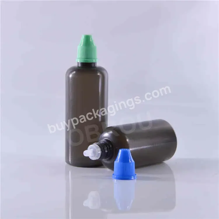 High Quality 50 Ml 60 Ml 100 Ml 120 Ml Black Dropper Plastic Squeeze Bottle With Screw Cap For Oil - Buy Dropper Plastic Bottle,Frosted Oil Dropper Bottle,Plastic Dropper Cap.