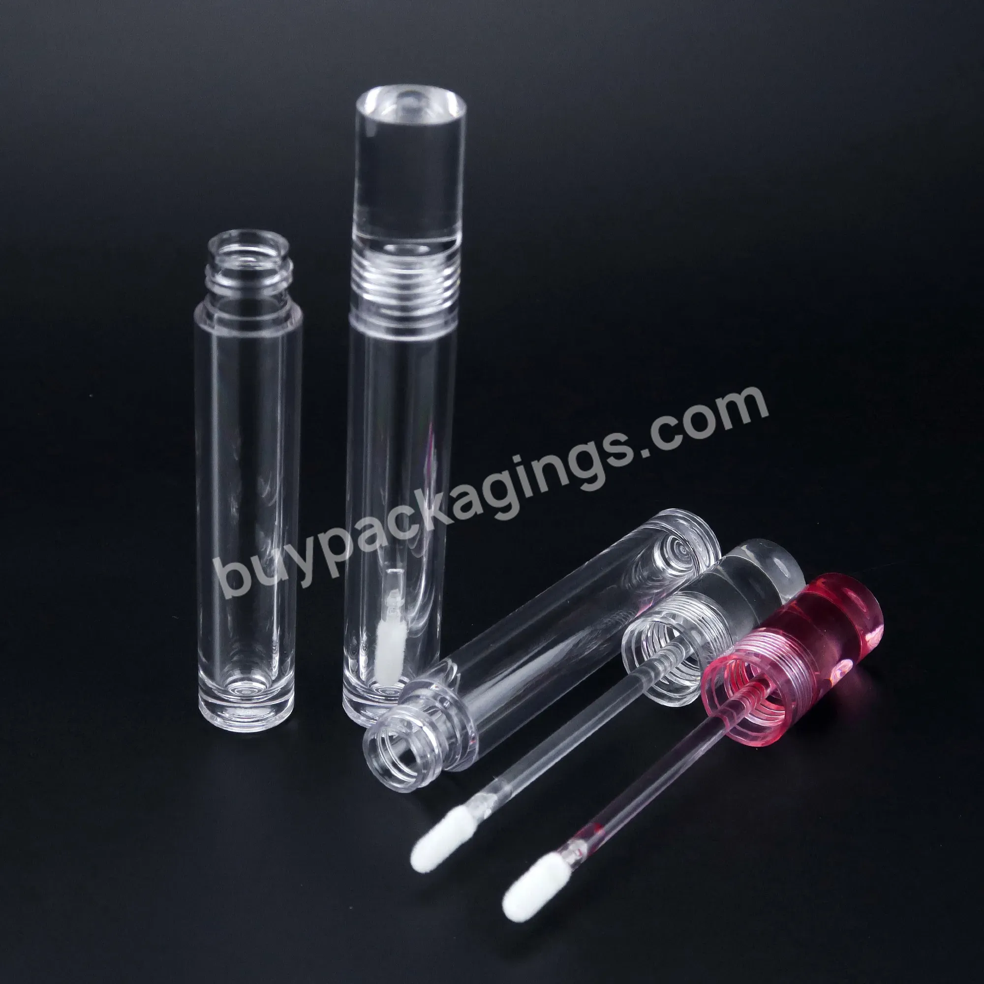 High Quality 8ml Cear Lipgloss Tube Tube Gloss With Brush Wholesale Round Lipgloss Bottle With Custom Packaging Private Label - Buy Liquid Plastic 8ml Lipgloss Tube Cosmetic Packaging,Lip Gloss Tube Empty Tubes Eyeliner Tube Round Lipgloss Bottle,Pri