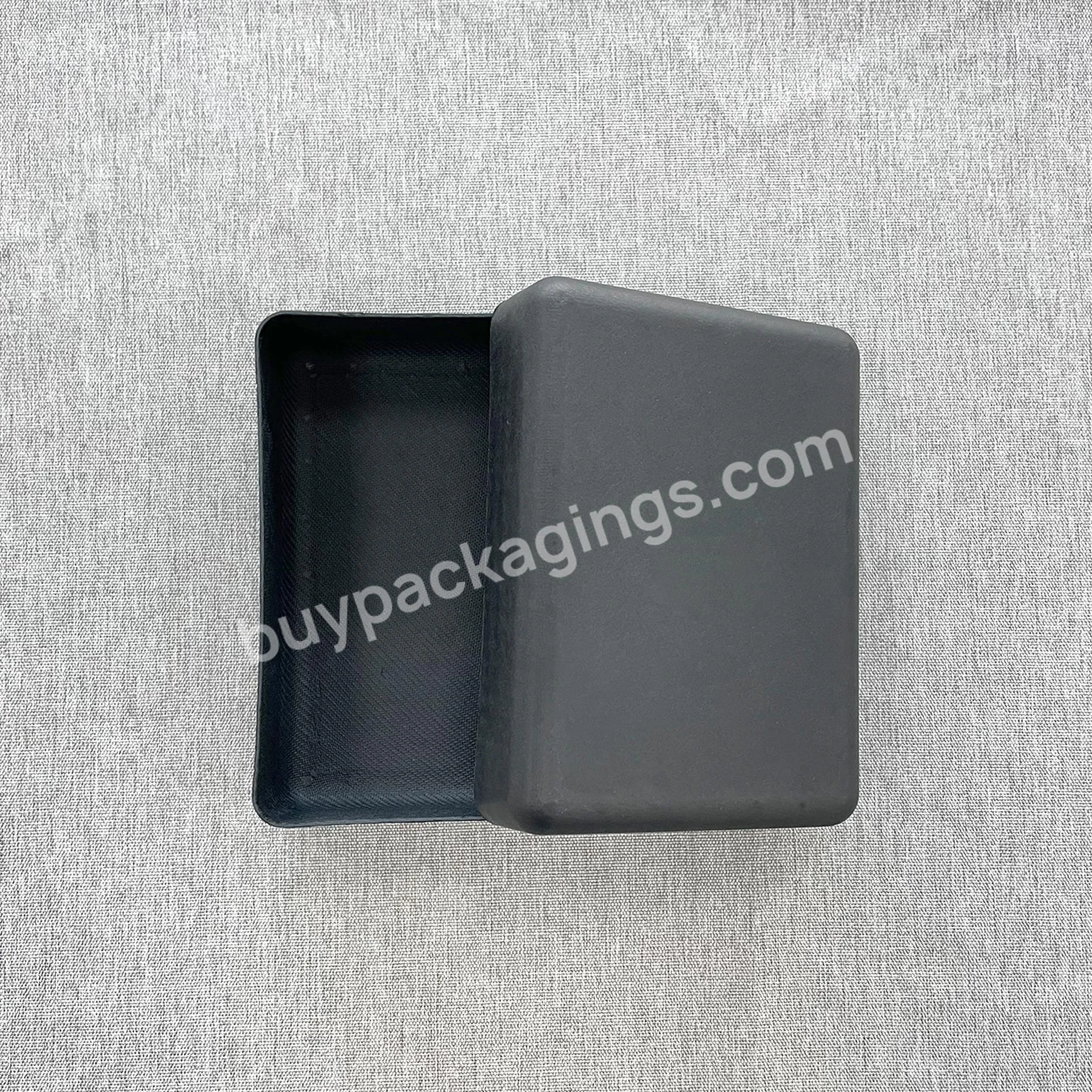 High Quality Black Biodegradable Custom Embossing Paper Box Packaging With Layer And Free Design - Buy Molded Fiber Pulp Packaging,Custom Molded Pulp Packaging,Coffee Packaging.