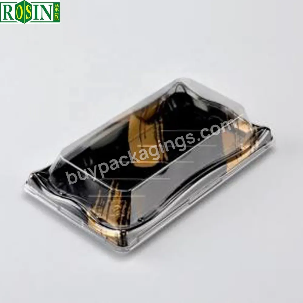 High Quality Blister Disposable Pp Take Out Rectangle Plastic Sushi Container Box With Clear Lid - Buy Plastic Sushi Container With Clear Lid,Rectangular Take Out Container Sushi Food Box With Rpet Lid,Disposable Sushi Packaging Container.