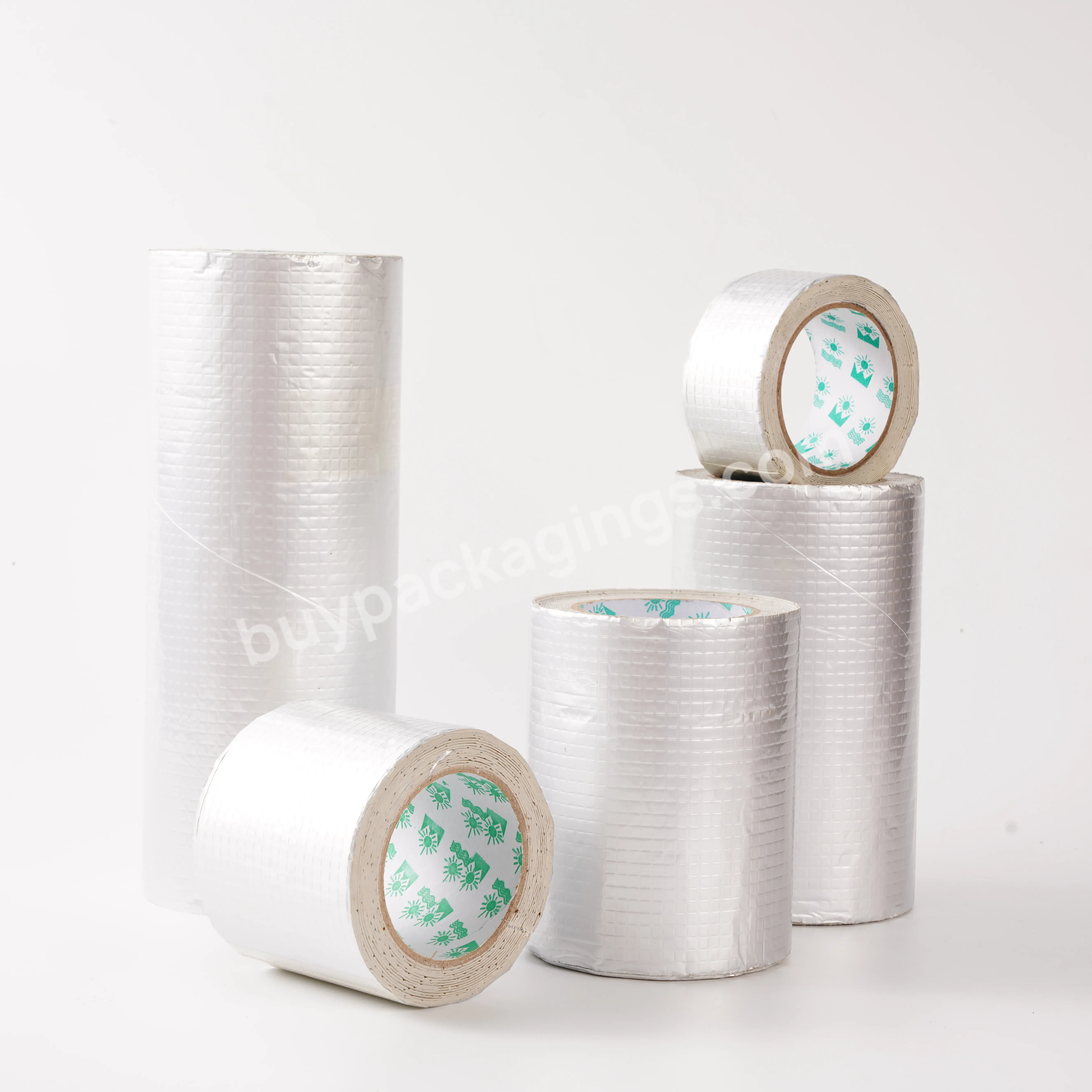 High-quality Butyl Aluminum Foil Super Waterproof Self-adhesive Tape Used For Roof And Rain Leak Repair - Buy Super Waterproof Tape,Waterproof Repair Tape,Waterproof Aluminium Adhesive Tape.