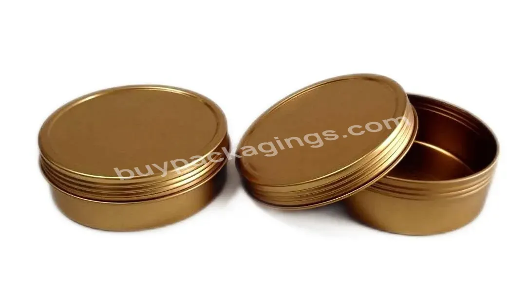 High Quality Candle Tins Wholesale Rose Gold Copper Gold Matte Black Screw Lid Candle Tins 4 Oz Ready To Ship - Buy Metal Candle Tin,Candle Tins With Lid,Screw Lid Tin Candle.
