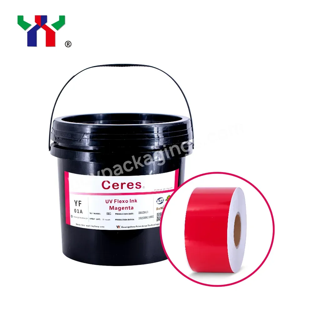 High Quality Ceres Strong Adhesive Force Uv/led Flexo Printing Ink For Paper And Label Printing (pp,Pet Materials),Color Yellow - Buy Uv Flexo Ink,Flexo Uv Ink,Uv Printing Ink.