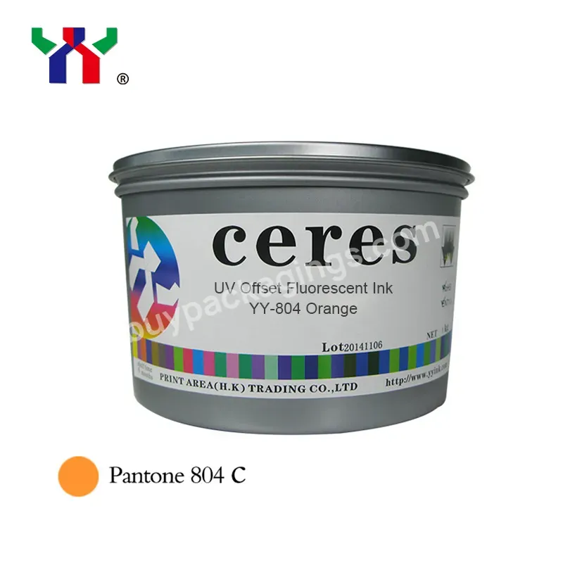 High Quality Ceres Uv Offset Printing Fluorescent Ink,Uv Dry - Yt-804 Orange,1 Kg/can - Buy Fluorescent Ink,Pantone Ink,Uv Offset Printing Ink.