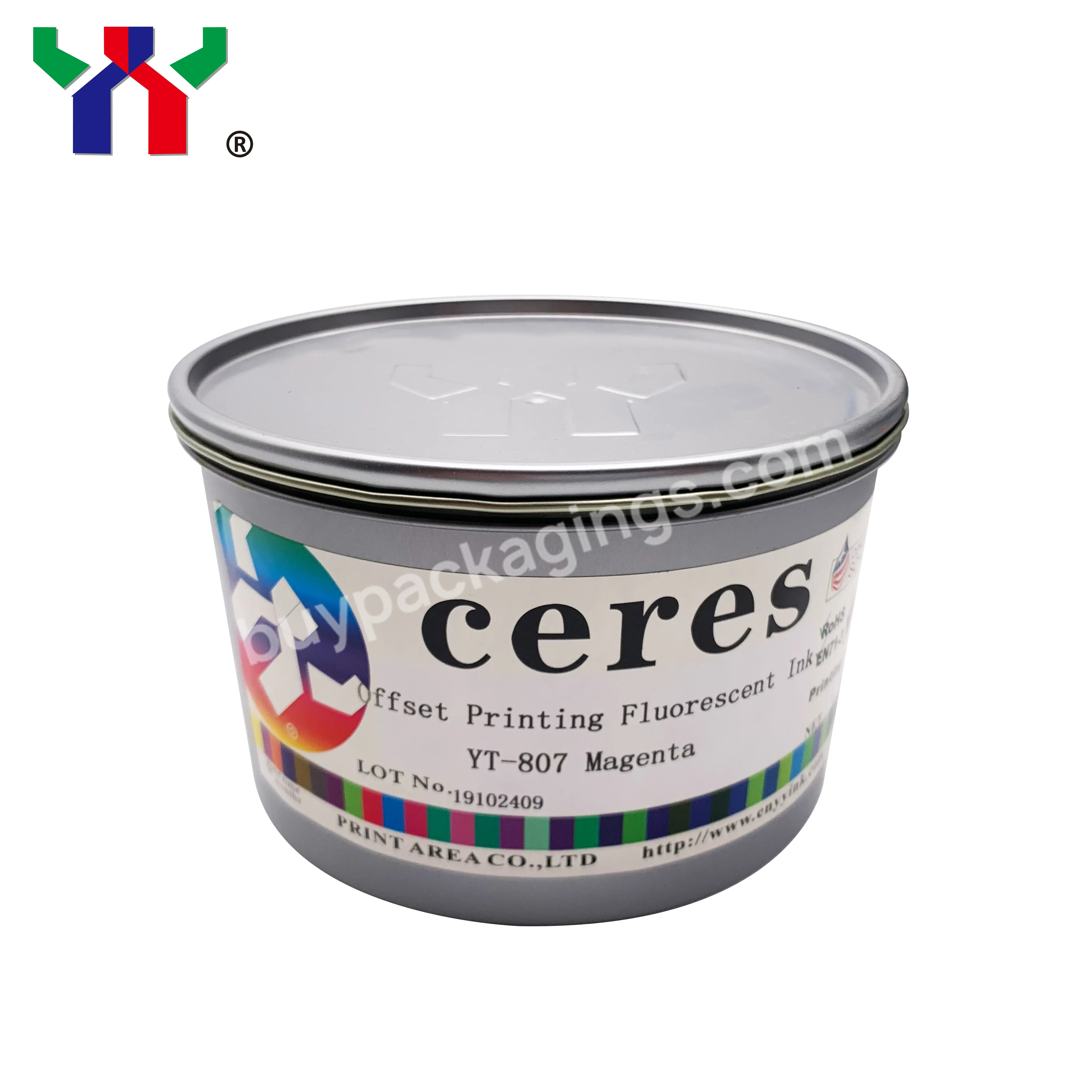 High Quality Ceres Uv Offset Printing Fluorescent Ink,Uv Dry - Yt-807 Magenta,1 Kg/can - Buy Fluorescent Ink,Pantone Ink,Uv Offset Printing Ink.