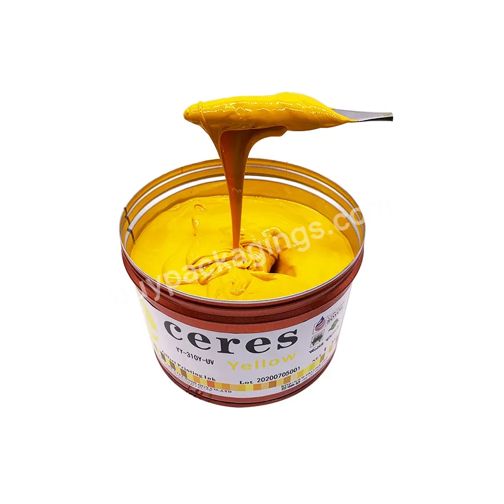 High Quality Ceres Uv Offset Printing Ink Yp For Plastic,Yellow,1kg/can - Buy Offset Ink,Offset Printing Ink From China,Uv Offset Printing Ink.