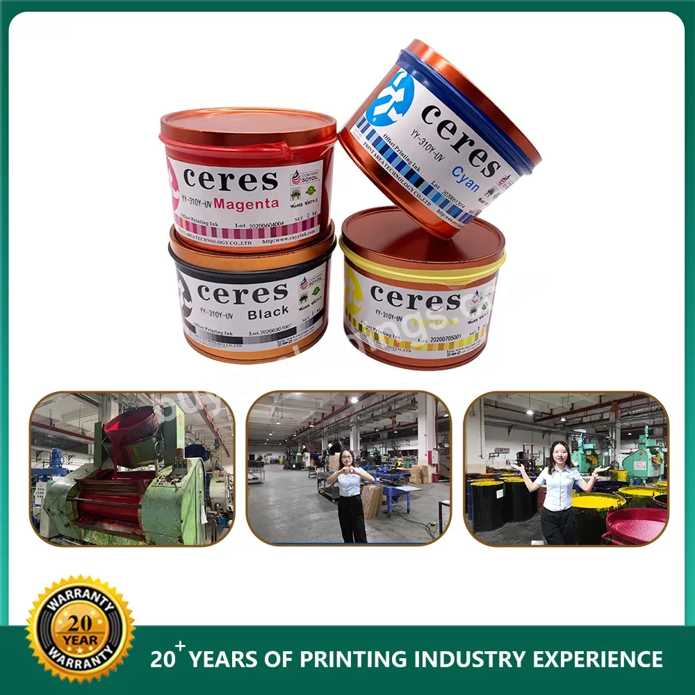 High Quality Ceres Uv Offset Printing Ink Yp For Plastic,Yellow,1kg/can - Buy Offset Ink,Offset Printing Ink From China,Uv Offset Printing Ink.