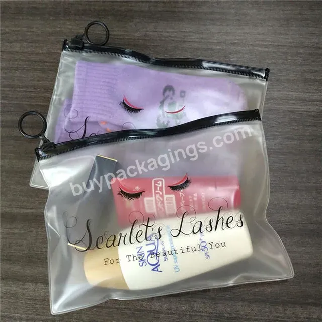 High Quality Clear Printed Pvc Cosmetic Frosted Plastic Bag Zip Lock With Zipper Custom For Package - Buy Slide Zip Lock Plastic Bag,Zip Lock Silver Mylar Bag,Custom Pvc Bag.