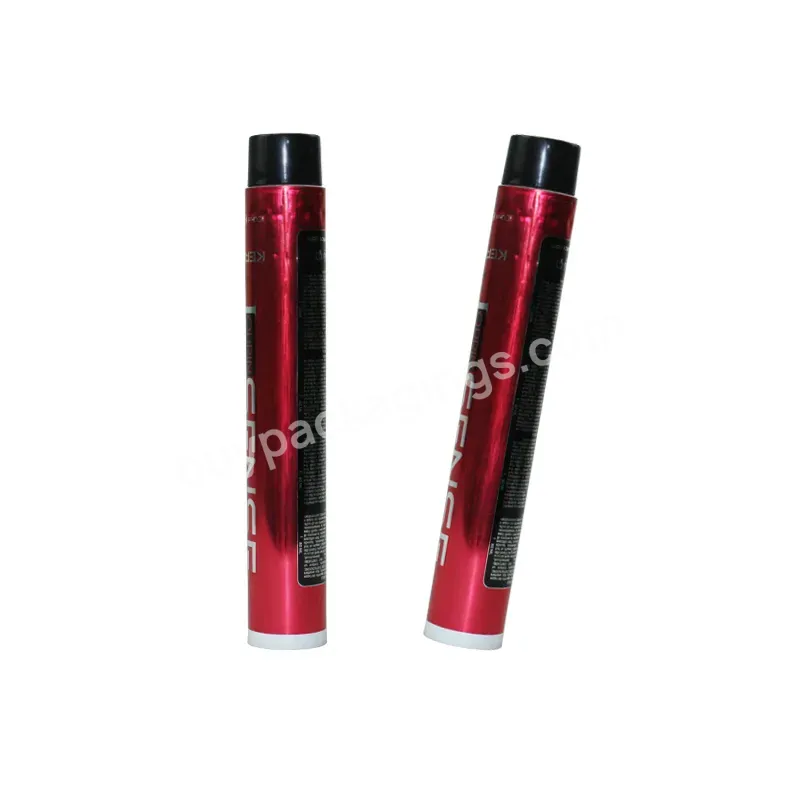 High Quality Collapsible Packaging Tubes 50ml 60ml Metal Hair Dye Tubes With Screw Lid
