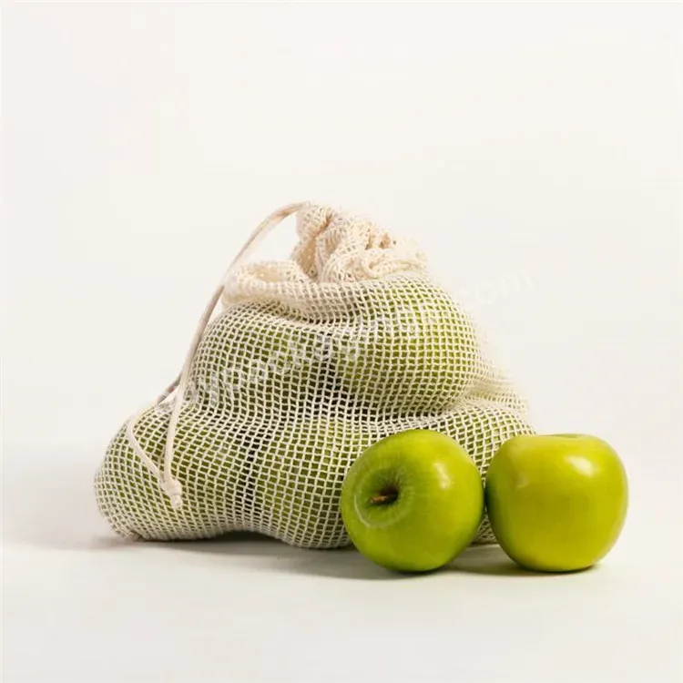 High Quality Cotton Mesh Bag Fruit Vegetable Packaging Bags Lettuce Packaging Bags Cmb2025 - Buy Cotton Mesh Bag,Fruit Packaging Bag,Lettuce Bags.