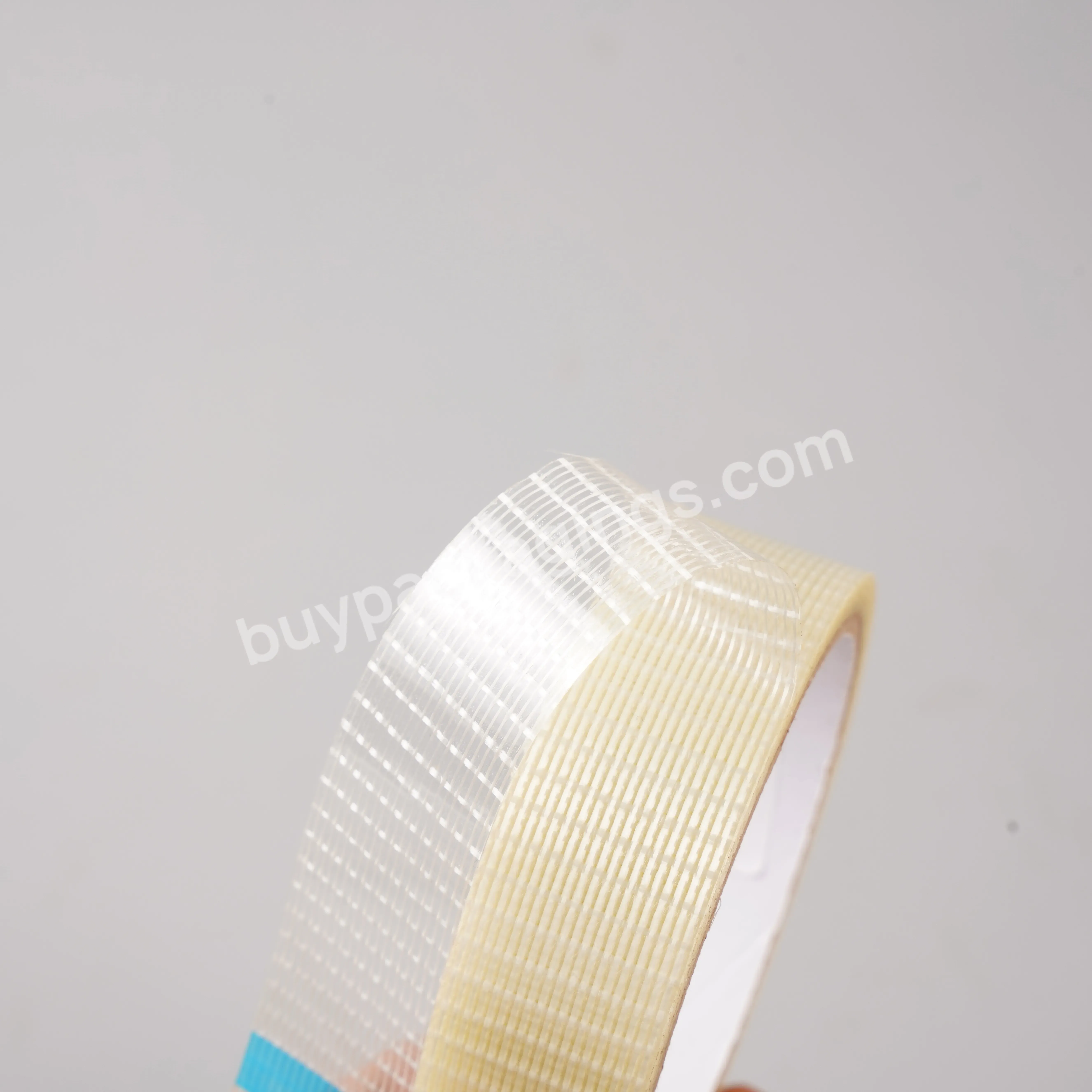 High Quality Cross Weave Fiberglass Tape Packing Tape For Heavy Carton Sealing - Buy Fiberglass Reinforced Filament Tape,Polyester Filament Fiberglass Tape,Self Adhesive Bi-directional Filament Tape.