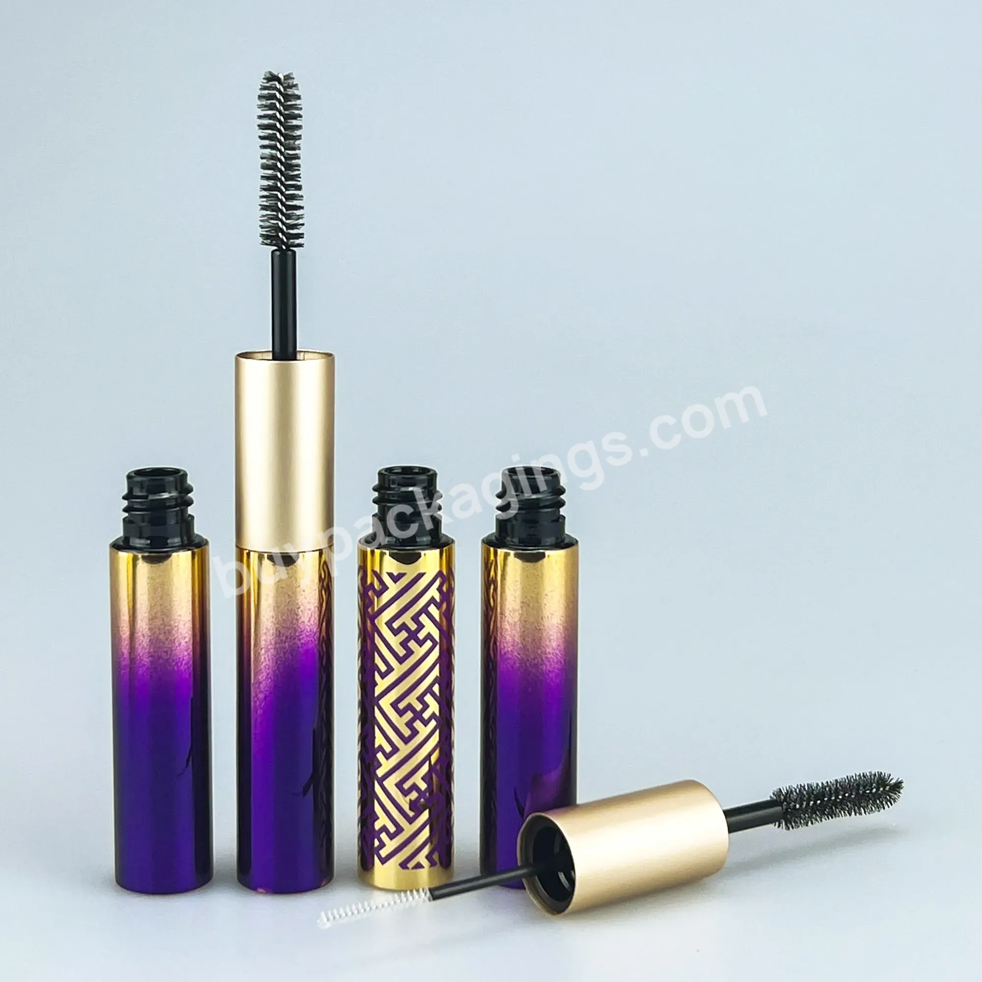 High Quality Custom Aluminum Mascara Tube Double Side Empty Eyeliner Tubes With Brush - Buy 8ml Wholesale Custom Unique Round Shape Aluminum Mascara Tubes,Make Your Own Gradient Lipstick Tube Lip Gloss Tubes Packaging With Private Label,High Quality