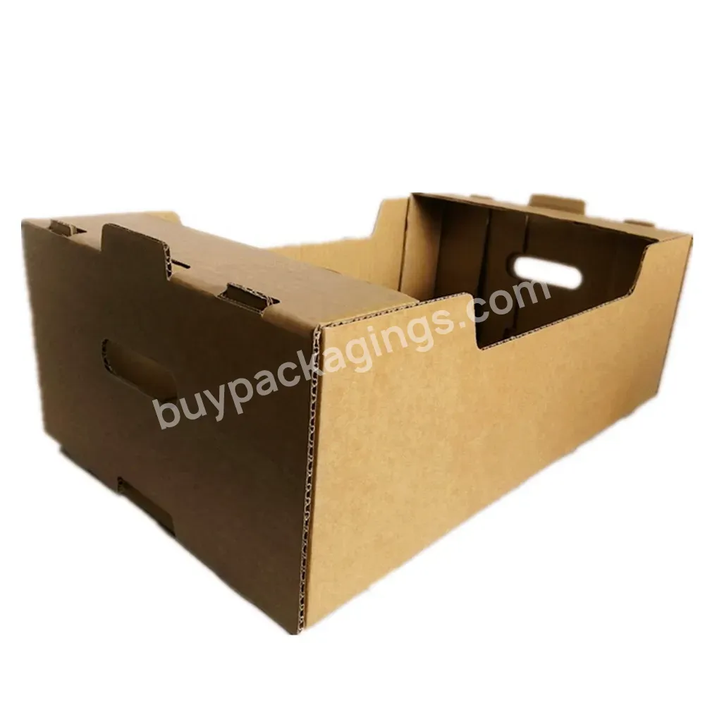 High Quality Custom Color Printed Recycled Kraft Paper Corrugated Cardboard Carton Box Price For Fruit And Vegetable - Buy Fruit Carton Box,Kiwi Fruit Packaging Carton,18kg Carton Apple Fruit Price.