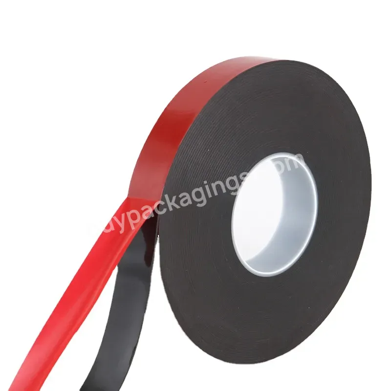 High Quality Custom Double Sided Acrylic Tape Red Film Black Packing Adhesive Tape - Buy Packing Adhesive Tape,Double Sided Acrylic Tape,Custom Acrylic Tape.