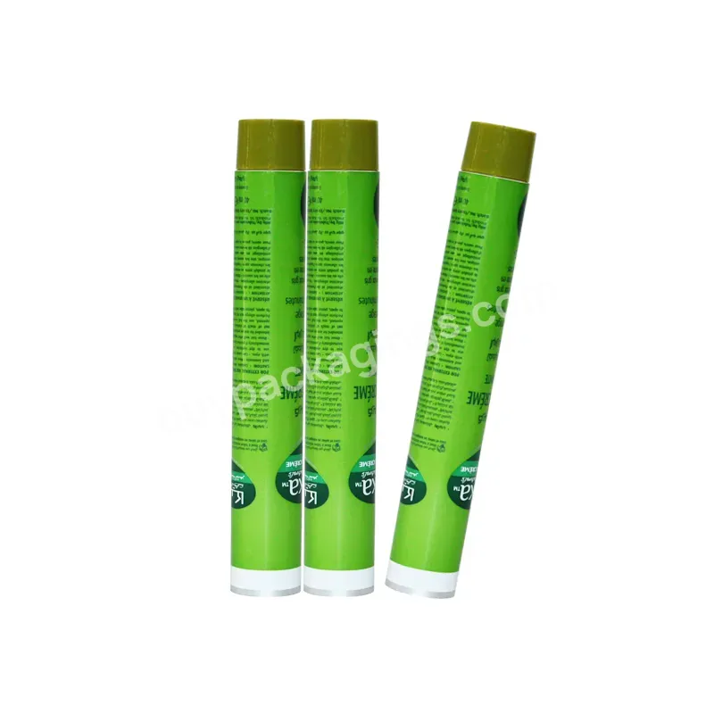 High Quality Custom Logo Collapsible Tubes 50g 60g 80g 90g Cylinder Metal Soft Tubes For Cosmetic/hair Dye