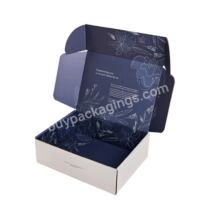 High Quality Custom Logo Printed Cardboard Folding Carton Clothing Corrugated Packaging Paper Box