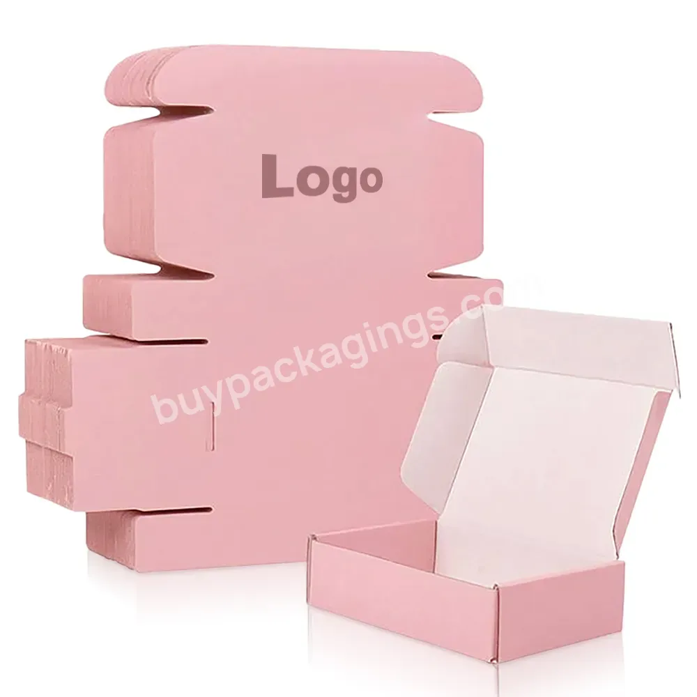 High Quality Custom Logo Printing Corrugated Pink Shipping Mailing Box Mailer Boxes - Buy High Quality Corrugated Pink Shipping Mailing Box Valentine Candy Rose Shipping Mailer Pink Boxes,Pink Shipping Boxes For Small Business 6x6x2 High Quality Cust