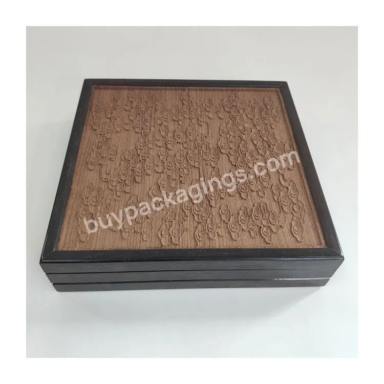 High Quality Custom LOGO Wood Jewelry Storage Wooden Tea Box