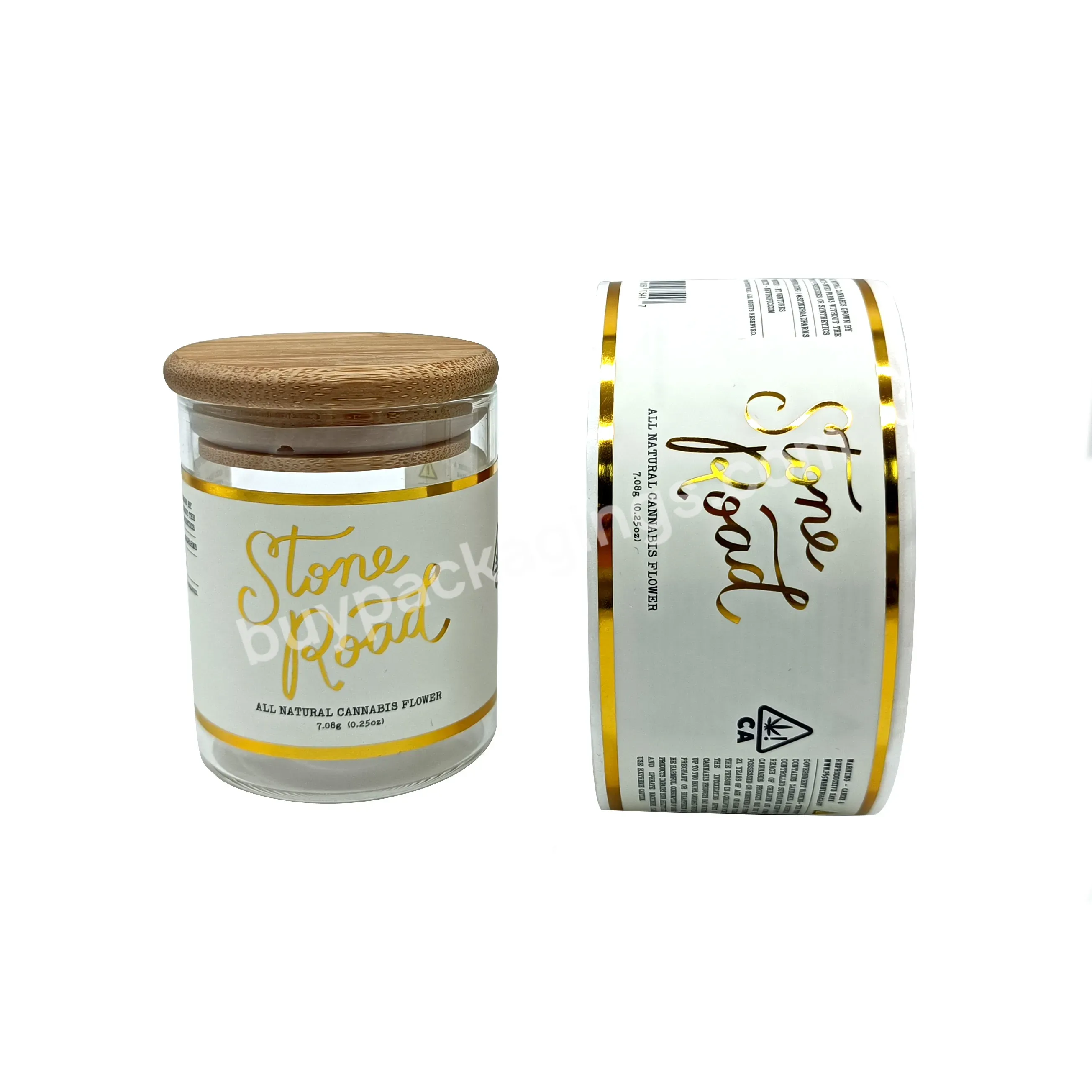 High Quality Custom Luxury Candle Gold Foil Logo Jar Stickers Printing - Buy Luxury Candle Jars Sticker,Custom Candle Label,High Quality Candle Stickers.