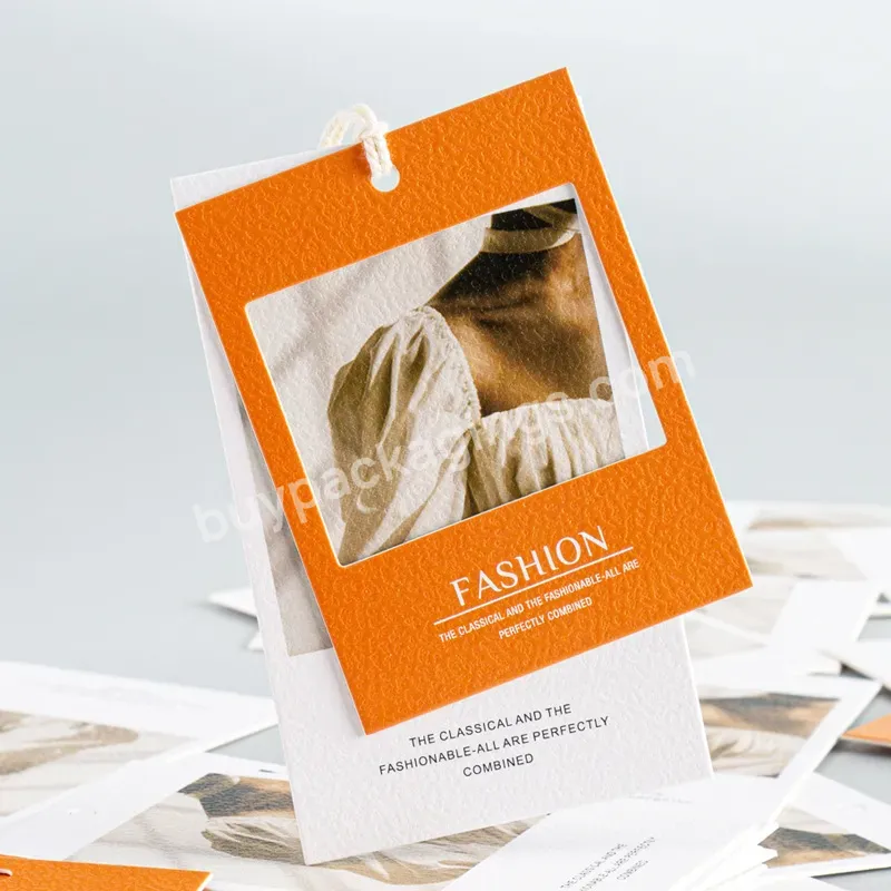High Quality Custom Paper Hang Tags Garment Tags With Your Logo Or Design