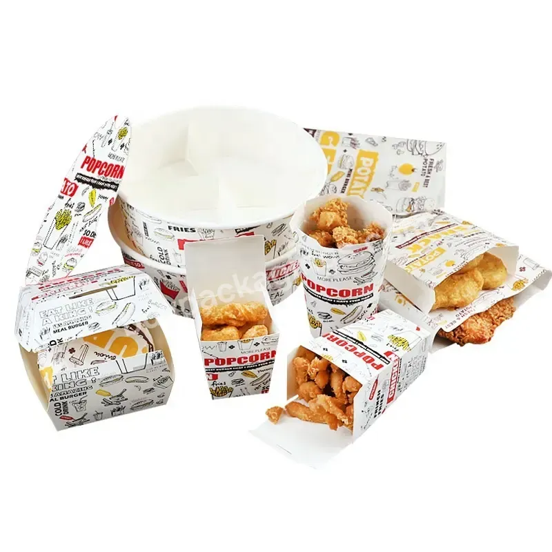 High Quality Custom Printed Foldable Chicken Fries Chicken Nuggets Popcorn Chicken Burger Paper Food Box - Buy Custom Eco-friendly Disposable Fry Fried Chicken Box Take Out Burger Paper Fries Box Fast Food Delivery Packaging Box,Customized Food Grade