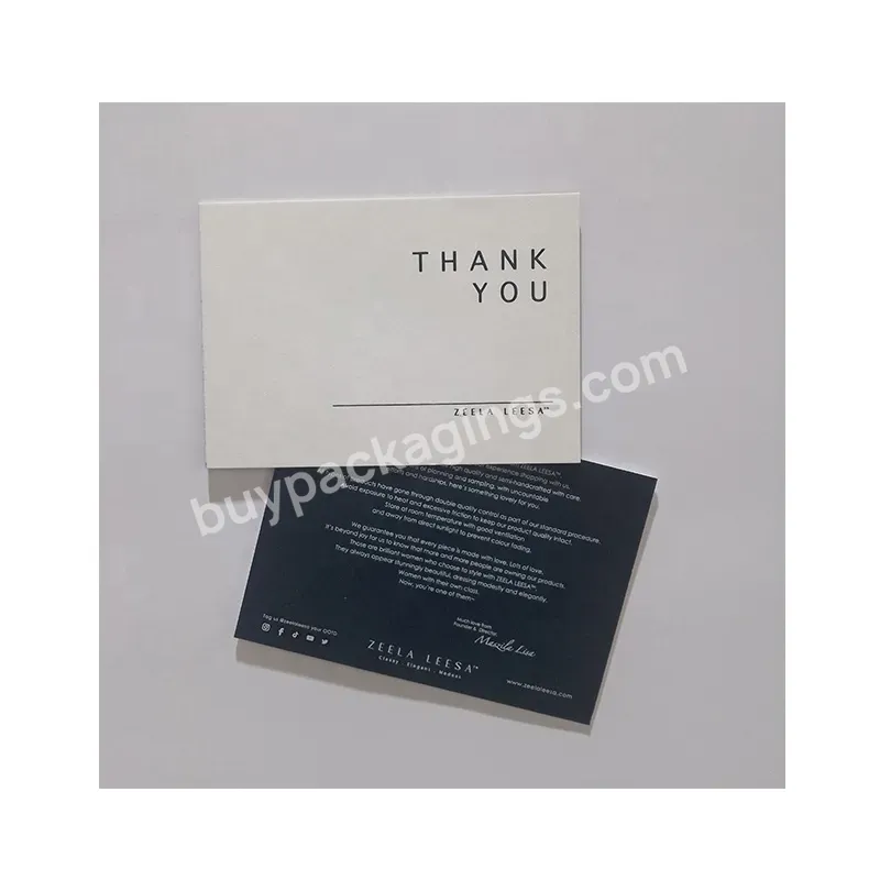 High Quality Customized Business Paper Card Printing / Greeting Thank You Postcard