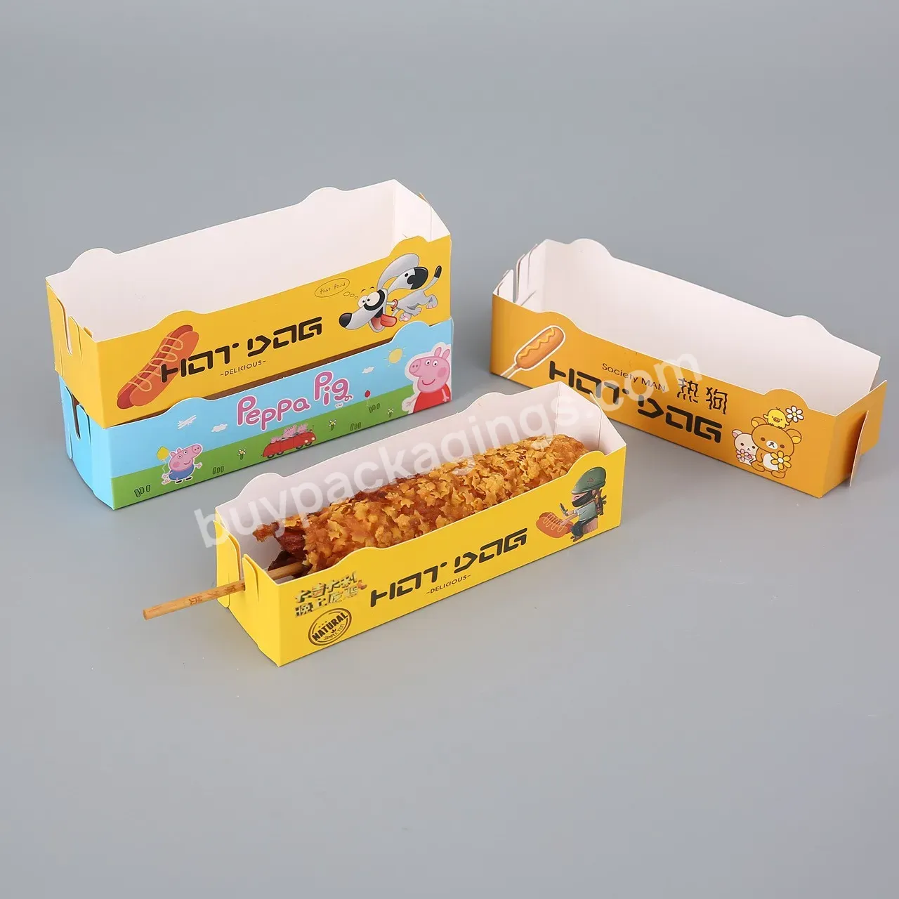 High Quality Customized Disposable Food Packaging Hot Dog Box Takeaway Delivery - Buy Hot Dog Box,Customized Disposable Food Packaging Hot Dog Box,Hot Dog Box Takeaway Delivery.