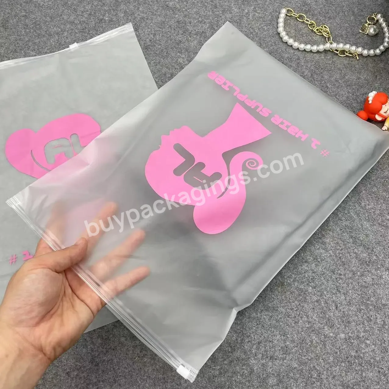 High Quality Customized Printed Frosted Matte Recyclable Plastic Zipper Bag For Clothing Packaging - Buy Customized Printed Zipper Bag,Frosted Zipper Bag,Plastic Zipper Bag For Clothing Packaging.
