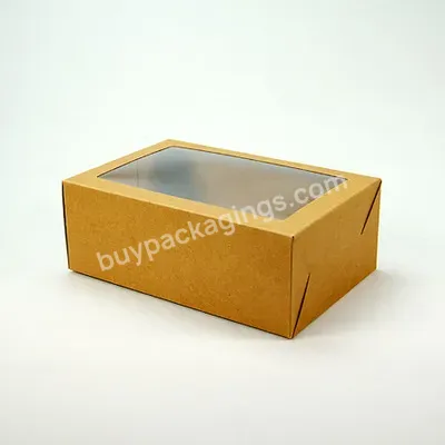 High Quality Disposable Kraft Paper Food Packaging Window Box Food Containers Kraft Paper Sushi To Go Boxes - Buy Food Containers Kraft Paper Sushi To Go Boxes,Kraft Paper Food Packaging Window Box,High Quality.