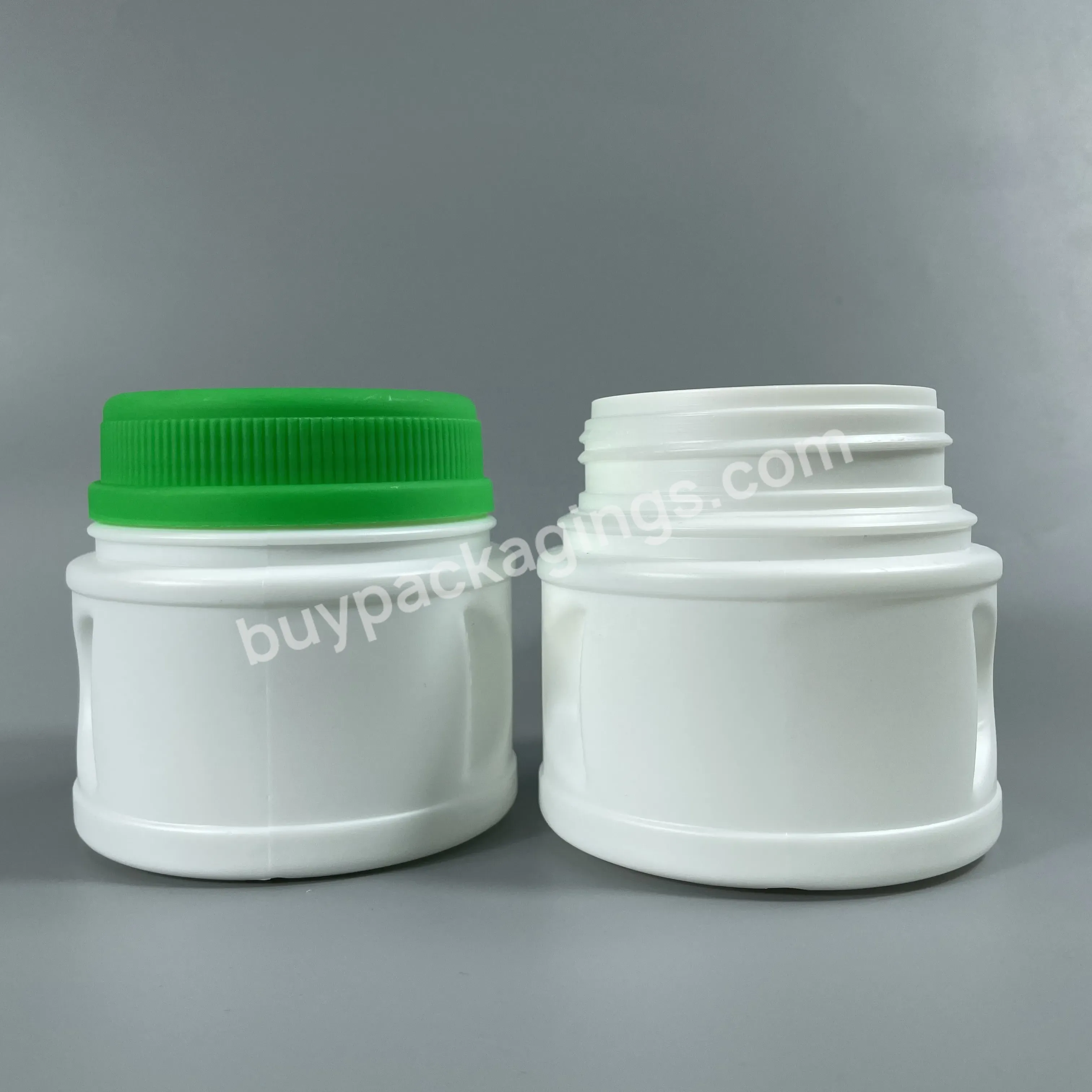 High Quality Easy Hold Good Price Hdpe 250 Ml 500ml 1000ml Black Plastic Jar With Cap