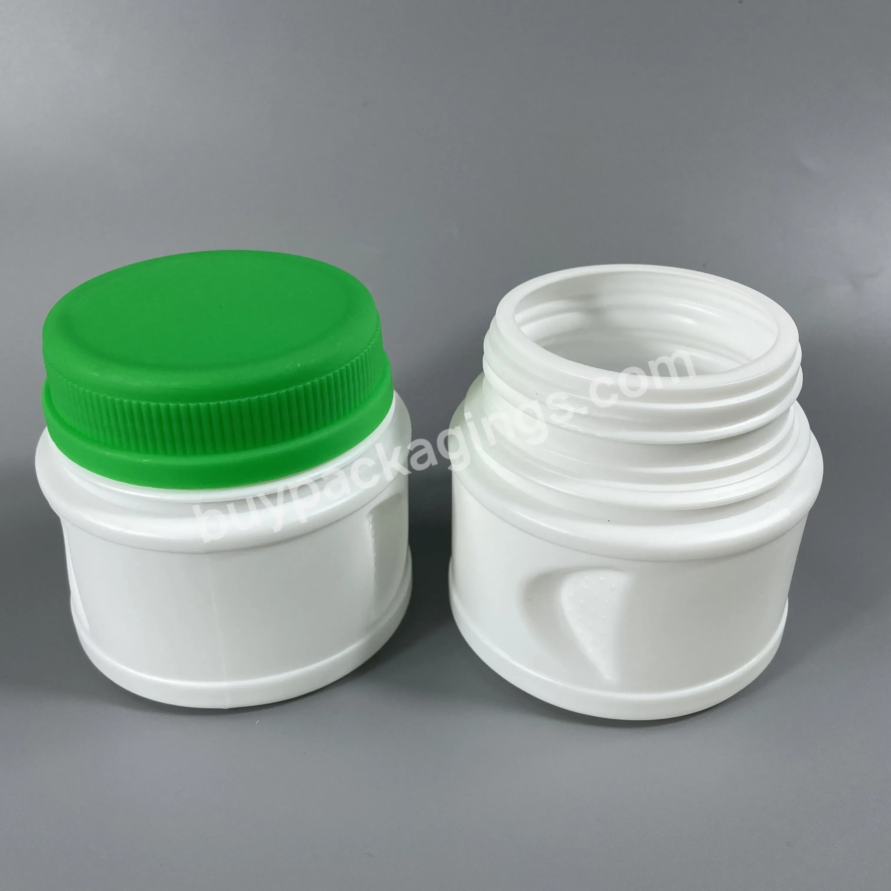 High Quality Easy Hold Good Price Hdpe 250 Ml 500ml 1000ml Black Plastic Jar With Cap