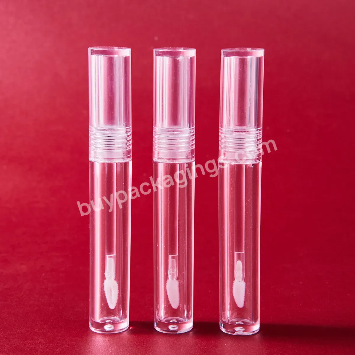 High Quality Empty Transparent 5ml Lip Gloss Tube Empty Lip Gloss Tube Container Custom Lip Gloss Tubes - Buy Lip Gloss Packaging Tube,Diy Lipstick Tube,Lip Gloss Tube With Silicone Applicator.