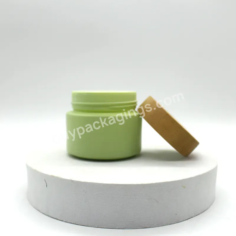 High Quality Face Cream Cosmetic 50g 100g Frosted Glass Jar With White Lid Eco Friendly Cosmetic Containers