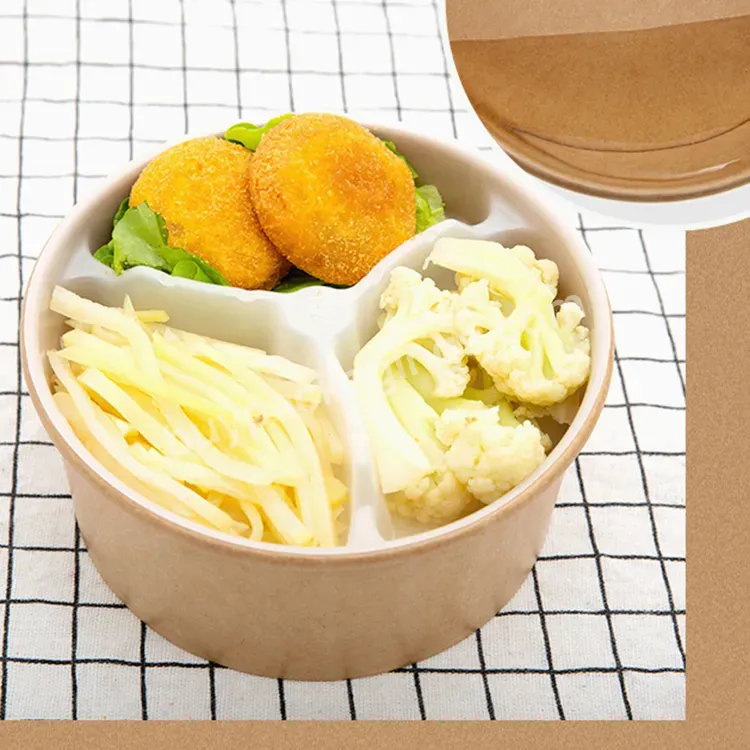 High Quality Factory Sale Disposable Pack Paper Kraft Bowl And Cup Kraft Salad Bowl Soup Paper Bowl With Lid - Buy Kraft Paper Bowl Pack Paper Bowl,Kraft Paper Cup And Bowl,Kraft Paper Cup Bowl.