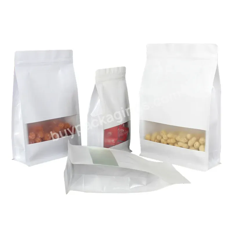 High Quality Fodd Packing Snack Paper Popcorn Bags Strong Sealing Zipper White Kraft Luxury Paper Bags - Buy Luxury Paper Bags,Paper Popcorn Bags,Snack Paper Bag.