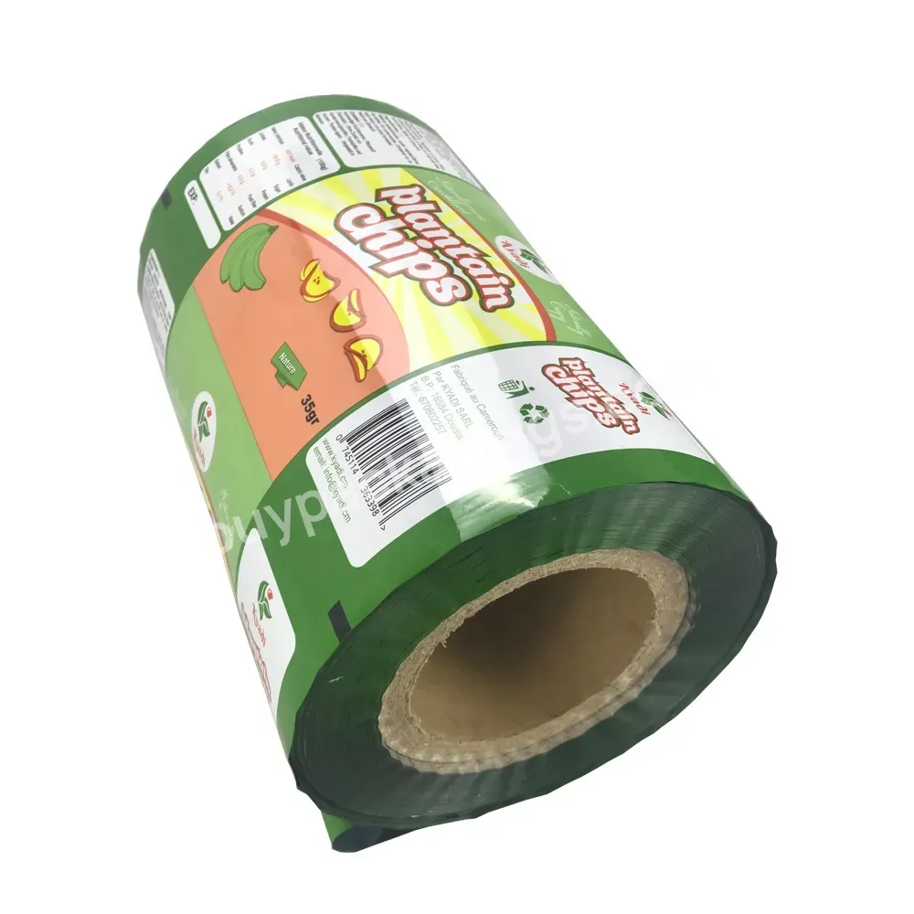 High Quality Food Grade Custom Printed Laminated Automatic Packing Plastic Potato Chips Packaging Roll Film - Buy Potato Chips Packaging Film Roll,Plastic Roll Film,Printed Plastic Film Roll.