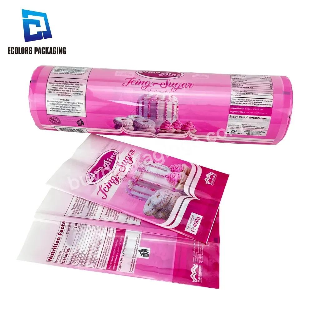 High Quality Food Grade Gravure Printing Back Seal Cake Bread Powder Wrapping Mylar Plastic Laminating Packaging Pouch Film Roll - Buy Plastic Film Roll,Packaging Film,Laminating Pouch Film.