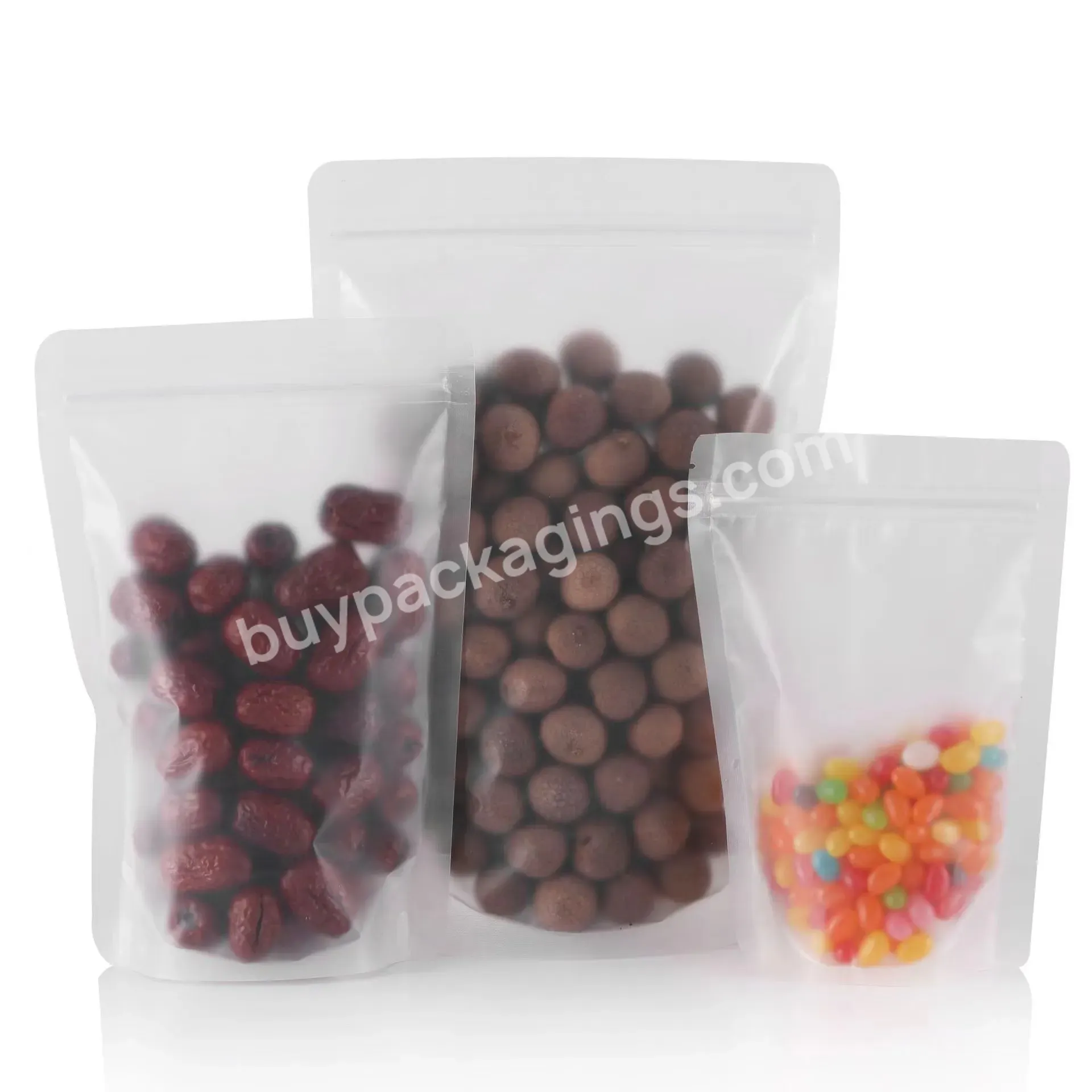 High Quality Food Storage Plastic Bags Nuts Package Stand Up Zipper Candy Frosted Plastic Bag - Buy Frosted Plastic Bag,Candy Plastic Bag,Food Storage Plastic Bags.