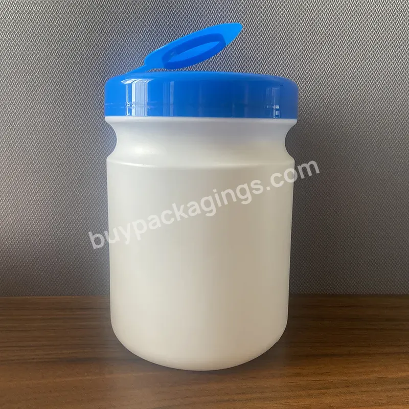 High Quality Hdpe Plastic White Non-woven Roll Wipe Canister Bottle With Flip Cap - Buy Plastic Wet Tissue Non-woven Roll Canister Bottle For 100pcs 75pcs,Hdpe Plastic Wet Wipe Holder Bottle,Plastic Canister Bottle For Dry Non-woven Roll Wipe.