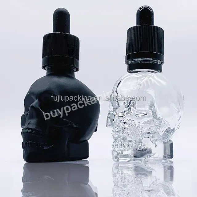 High Quality Luxury Clear Frosted Matte Skull Shape Skull Head Glass Bottle And Custom Luxury Gift Box - Buy High Quality Luxury Skull Matte Black Oil Dropper Bottle,Clear Frosted Matte Skull Shape Skull Head Glass Bottle,Skull Shape Skull Head Glass