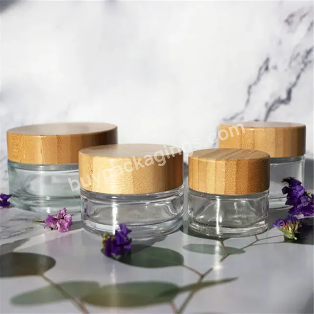 High Quality Luxury Glass Jar With Bamboo Lid Glassglassbambooglass 30ml With Cheap Price - Buy 30ml Glass Jar With Bamboo Lid,Frosted Glass Jar With Bamboo Lid,Glass Jar With Bamboo Lid And Customization.