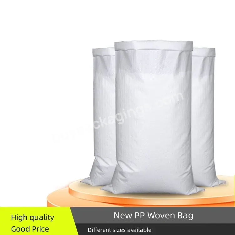 High Quality New Polypropylene White Pp Woven Bag For Rice Flour Agriculture 25kg 50kg 100kg